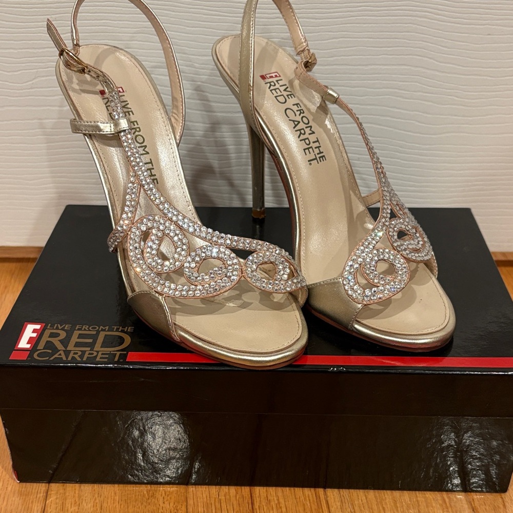 Gold Embellished Heels